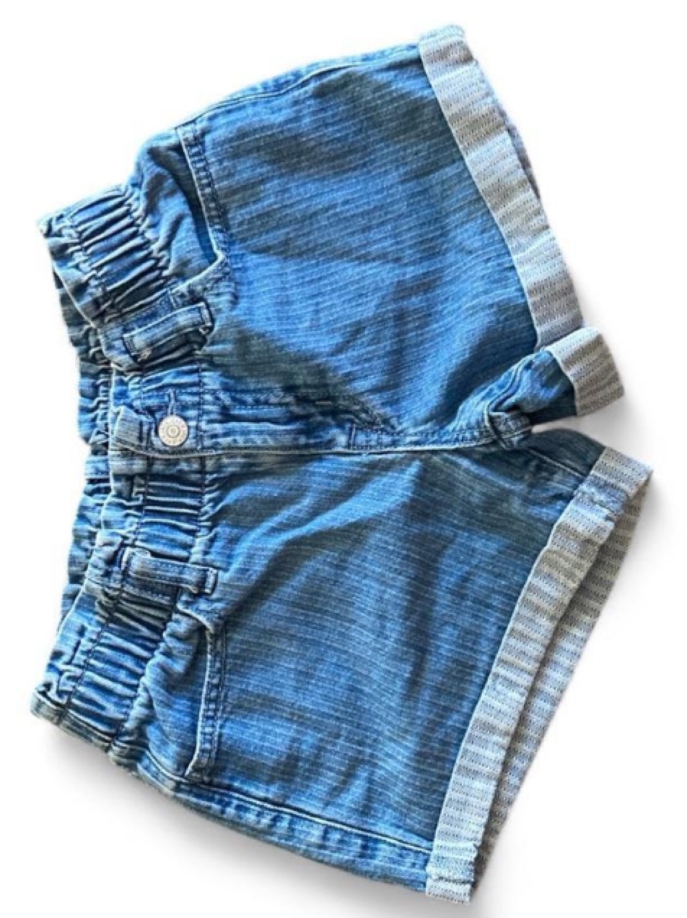 Cat & Jack Light Blue Denim Elastic Waist Shorts